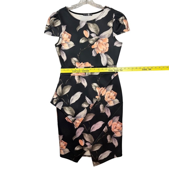 BOOHOO Women's Dress Bundle, Midi dresses, Maroon and Floral, Size 10 - Picture 11 of 15